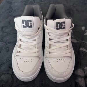 DC white and grey shoes